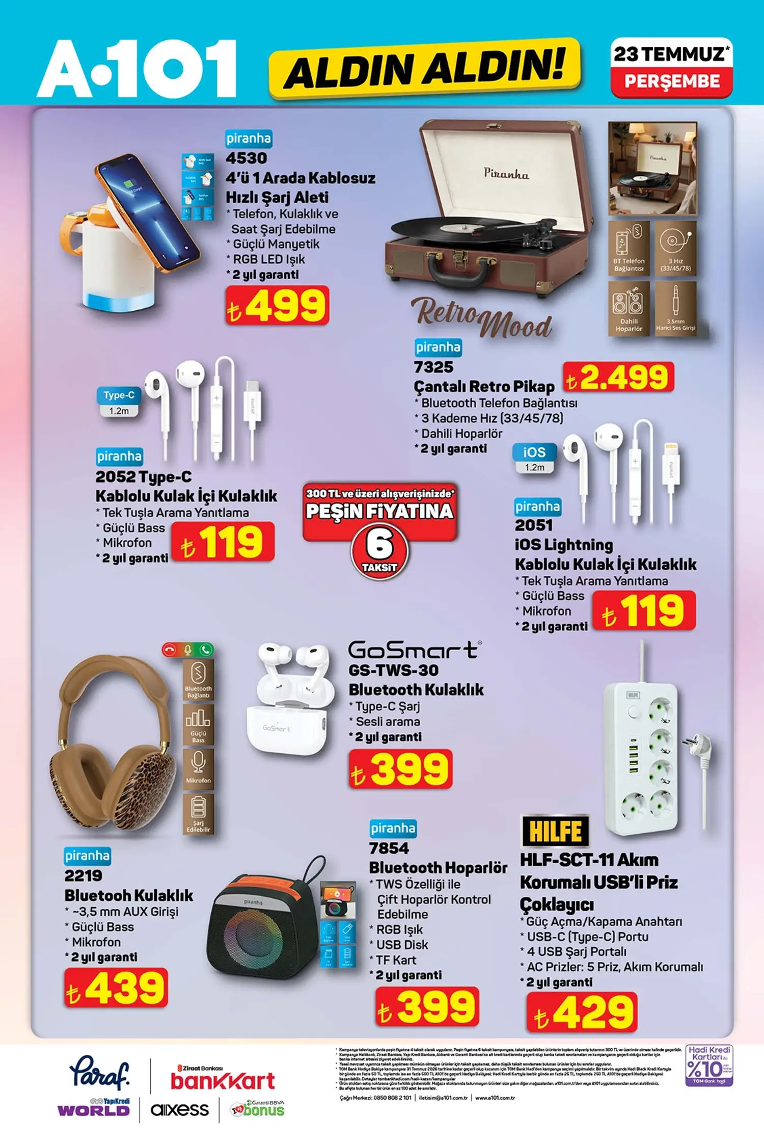 A101 23 Temmuz 2026 Aktüel Ürünler